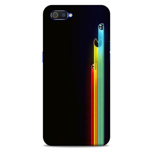 Retro (29) Desen Arka Koruma Kılıfı Renkli Oppo Realme C2 Kılıf
