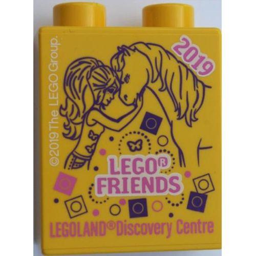 Legoland Discovery Centre 2019 Friends Pattern Duplo Brick 1x2x2