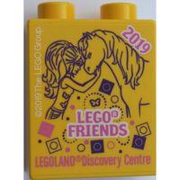 Legoland Discovery Centre 2019 Friends Pattern Duplo Brick 1x2x2