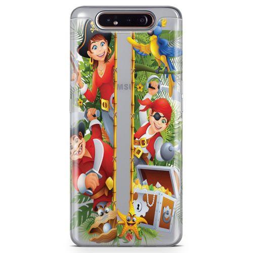 Samsung Galaxy A80 Kılıf Karayip Korsanları Arka Kapak Koruma Desenli Full Koruyucu