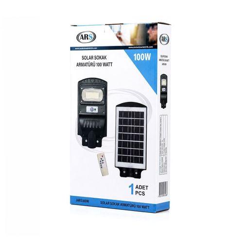 100W 6500K Solar Sensörlü Sokak Lambası