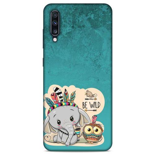 Animax Kızılderili Fil Baykuş Samsung Galaxy A70s Kılıf Desenli Silikon