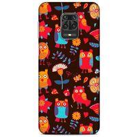 Baykuşlar (12) Desenli Silikon Kapak Telefon Kabı Xiaomi Redmi Note 9S Kılıf