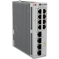 HUAWEI EKITENGINE S210I-8P4SX 8 PORT GIGABIT+2X2.5GB 2X10G SFP+ CLOUD YÖNETİLEBİLİR L2+ ENDÜSTRİYEL 240W POE SWITCH