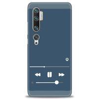 Xiaomi Mi Note 10 Kılıf HD Baskılı Kılıf - Müzik Çalar + Tam Ekran Koruyucu