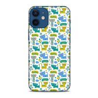 Lopard Apple iPhone 12 Mini Uyumlu Kılıf Kediler (39) Liquid Crystal Kılıf Minnoş