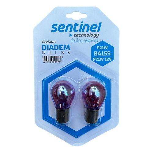 Sentinel Diadem Turuncu 12V P21W BA15S Tek Duy Düz Tırnak Ampul 2 Adet