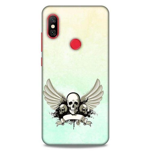 Lopard Xiaomi Mi A2 Lite Uyumlu Kılıf Tattoo's (8) Baskılı Kılıf Yeşil Beyaz