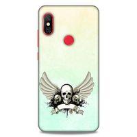 Lopard Xiaomi Mi A2 Lite Uyumlu Kılıf Tattoo's (8) Baskılı Kılıf Yeşil Beyaz