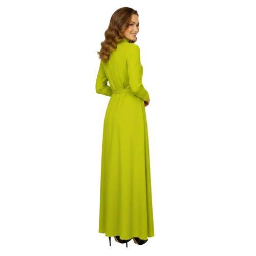 Kadın Yeşil Yuvarlak Yaka Elbise MSK1205