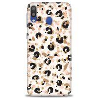 Samsung Galaxy A10S Kılıf HD Baskılı Kılıf - Leopar + Tam Ekran Koruyucu