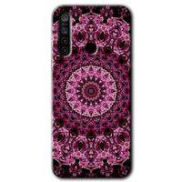 Realme 5i HD Baskılı Kılıf + 9D Tam Ekran Koruyucu - Mandala Patterns Kaleidoscope
