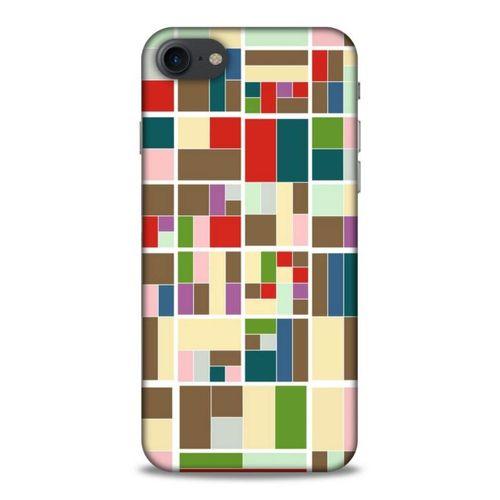 Lopard Apple Iphone 7 Uyumlu Kılıf Soyut Sanat (47) Baskılı Crystal Flex Kılıf