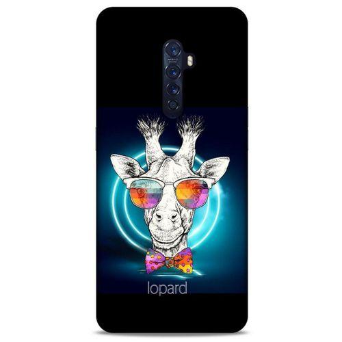 Oppo Reno 2 Kılıf FunnyMaX (6) Silikon Kılıf Siyah Zürafa