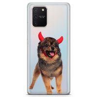 Samsung Galaxy S10 Lite Kılıf Pom Köpek Arka Kapak Koruma Desenli Full Koruyucu