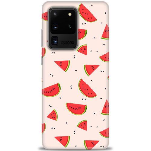 Samsung Galaxy S20 Ultra Kılıf HD Baskılı Kılıf - Karpuz Dilimleri + Tam Ekran Koruyucu