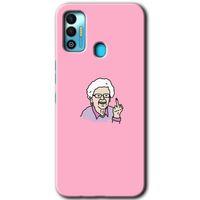 Potkal Hediye Fabrikası Tecno Spark 7T Kılıf HD Desen Baskılı Arka Kapak - Bad Grandmother