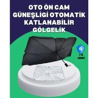 Şemsiye Tasarımlı Katlanabilir Araç Güneşliği – Geniş Uyumlu, Uv Koruma