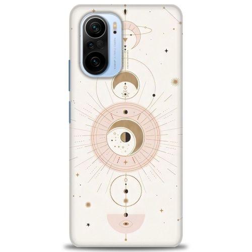 Xiaomi Redmi K40 Kılıf HD Baskılı Kılıf - Evren + Tam Ekran Koruyucu