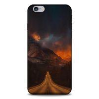 Lopard Apple Iphone 6S Plus Uyumlu Kılıf Gece'S (47) Crystal Flex Kılıf Kızıl Yol