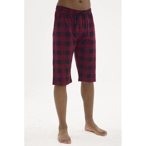 Erkek Pijama Altı - Ekose Tek Kapri