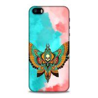 Lopard Apple iPhone SE Uyumlu Kılıf Tattoo's (21) Koruyucu Kapak İskelet Kelebek