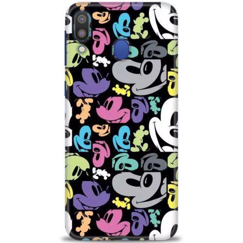 Samsung Galaxy M20 Kılıf HD Baskılı Kılıf - Renkli Mouse + Tam Ekran Koruyucu