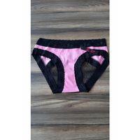 Dantelli Tüllü Pudra Pembesi Külot Iç Çamaşırı