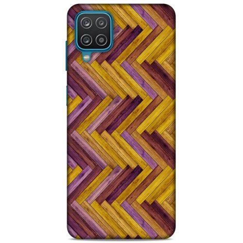 Lopard Samsung Galaxy A12 Uyumlu Kılıf Wood'X (35) Fit Design Kılıf Baskılı