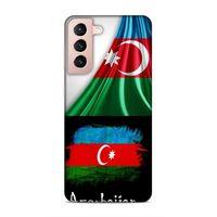 Samsung Galaxy S21 Uyumlu Kılıf Azarbaijan (13) Silikon Kap Bayraklar