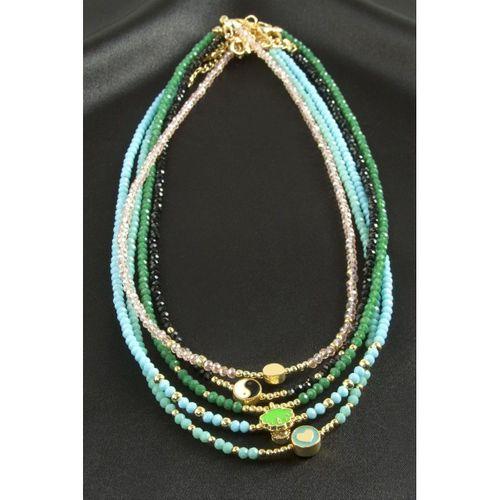 Karışık Kristal Kolye 1 Adet