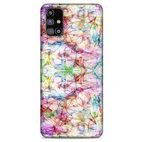 Samsung Galaxy M31s Kılıf Pastel Renkler (12) Koruyucu Silikon Beyaz Mavi