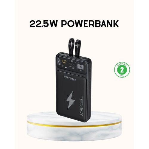 Powerbank Hızlı Şarj 10000 Mah Dahili Kablo