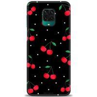 Xiaomi Redmi Note 9S Kılıf HD Baskılı Kılıf - Kirazlar + Tam Ekran Koruyucu