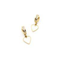 Sedef Kalp Küpe - Altın