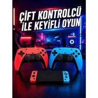 Oyun Konsolu Kablosuz Kontrolcülü Retro Oyun Eğlence Sistemi