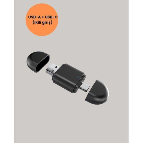Kablosuz Carplay Ve Android Auto Adaptörü – Usb-a & Type-c Girişli Akıllı Dönüştürücü
