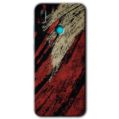 Huawei P smart 2019 Kılıf HD Desen Baskılı Arka Kapak + Temperli Cam - Kumaş Deseni 6