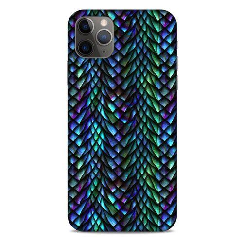 Apple Iphone 11 Pro Max Kılıf Dragons (1) Kılıfı Ejderha Pulları Rainbow