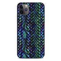 Apple Iphone 11 Pro Max Kılıf Dragons (1) Kılıfı Ejderha Pulları Rainbow