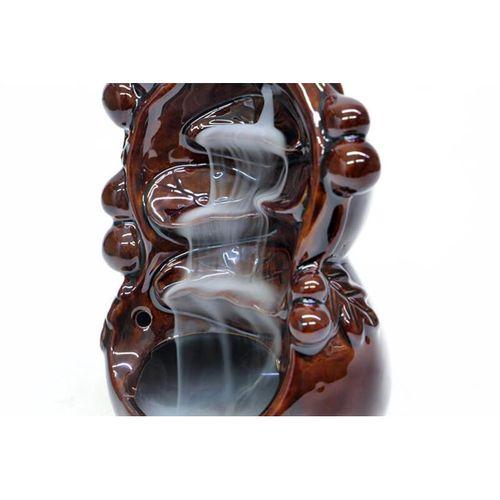 Seramik Dekoratif Şelale Geri Akışlı Tütsülük