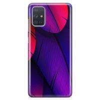 Samsung Galaxy A71 Kılıf Piume Arka Kapak Koruma Desenli Full Koruyucu