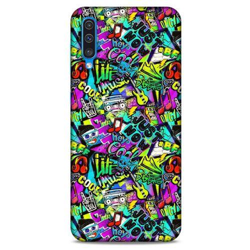 Graffitix (9) Desenli Silikon Kapak Samsung Galaxy A50 Kılıf