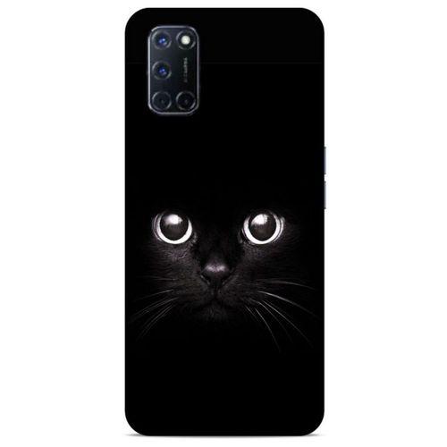 Lopard Oppo A52 Uyumlu Kılıf Kediler (44) Tough Armor Kılıf Kara Kedi