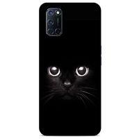 Lopard Oppo A52 Uyumlu Kılıf Kediler (44) Tough Armor Kılıf Kara Kedi