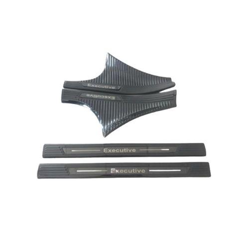 Cıvıc Fe1 2022 Içın Uyumlu  Kapı Eşik Koruma - Titanyum Siyah