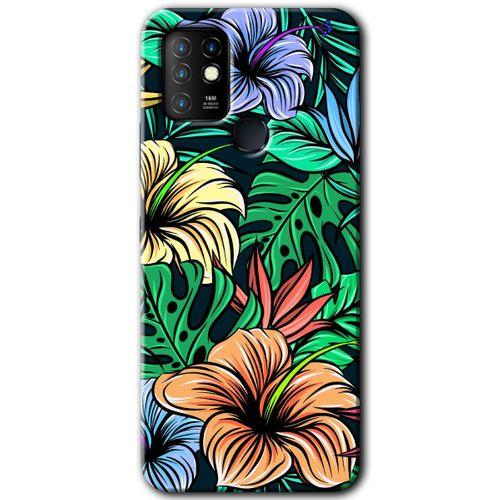İnfinix Hot 10 Kılıf HD Desen Baskılı Arka Kapak - Hibiscus Flowers