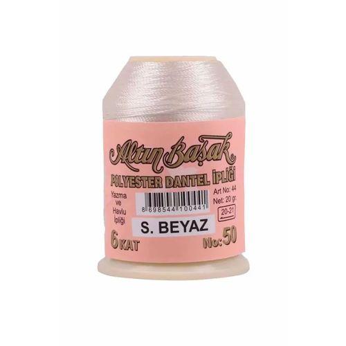 3 Adet Altınbaşak Oya ve Dantel İpi 20 gr - Royaleks - No: Ş.BEYAZ - 404 - 530