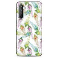 Oppo Realme XT Kılıf Desenli Özel Seri Tüyler (23) Ultra Koruma Kılıfı