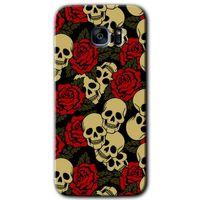 Potkal Hediye Fabrikası Samsung Galaxy S7 Edge Kılıf HD Desen Baskılı Arka Kapak - Kurukafa Aşk